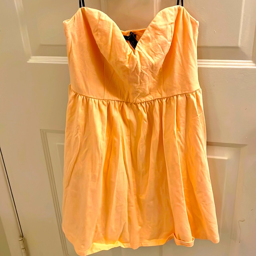 Forever 21 size L peach off shoulder dress